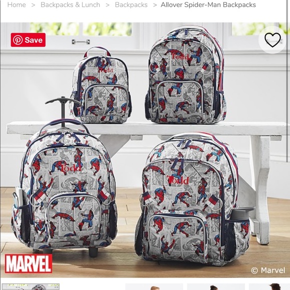 pottery barn marvel backpack